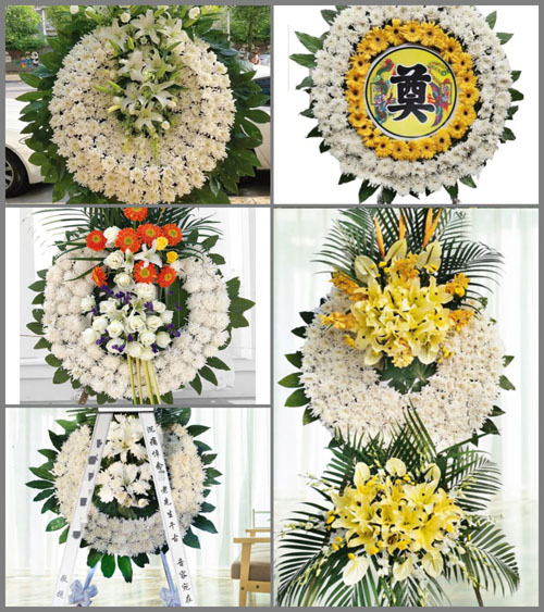 甘肃省白银靖远县双龙镇花圈速递